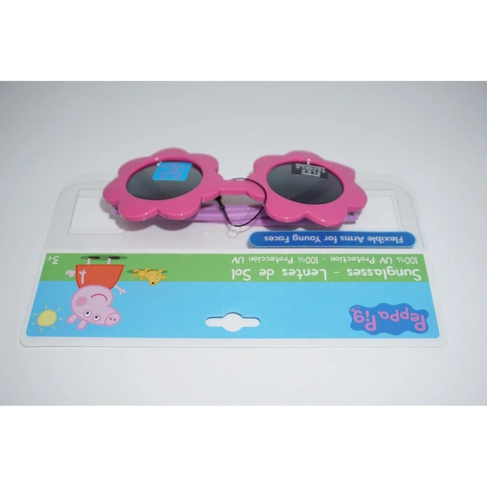 Peppa Pig Sunglasses Girls‎ One Size Pink Flower Frame Kids 100% UV Protection